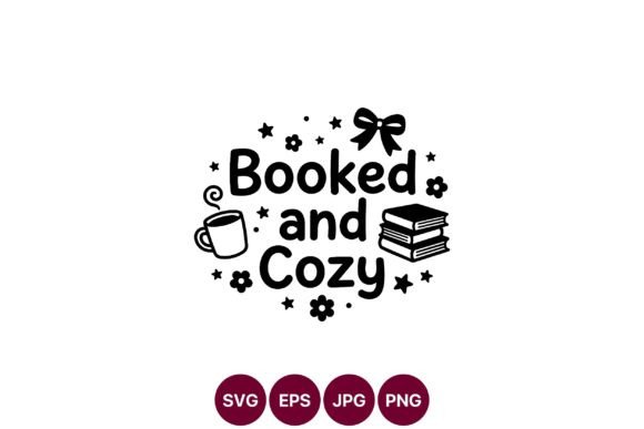 Cozy Book Lover SVG Design Graphics