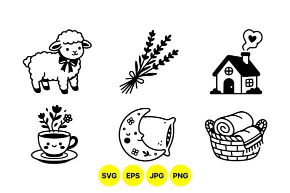 Cozy Cottage Clipart Collection: Graphics & Illustrations for Real Publishing