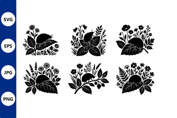 Dormouse Graphics & Illustrations for Botanical Blogs