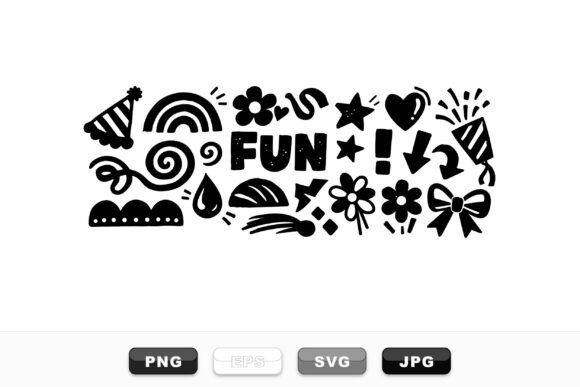 Playful Party Icons: Graphics & Illustrations
