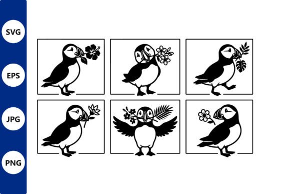 Puffin Vector Set: Bold Graphics & Illustrations