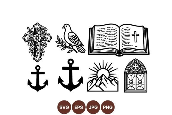 Review: Religious Symbol SVG Clipart Set for Embroidery