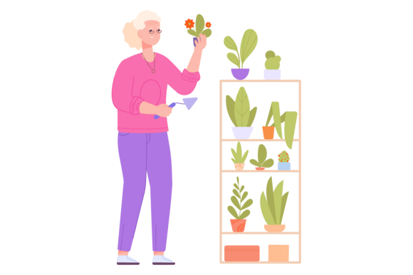 Reviewing Home Garden Care Concept Graphics & Illustrations