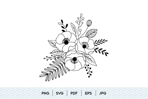 Wildflower Bouquet SVG: Graphics & Illustrations Review